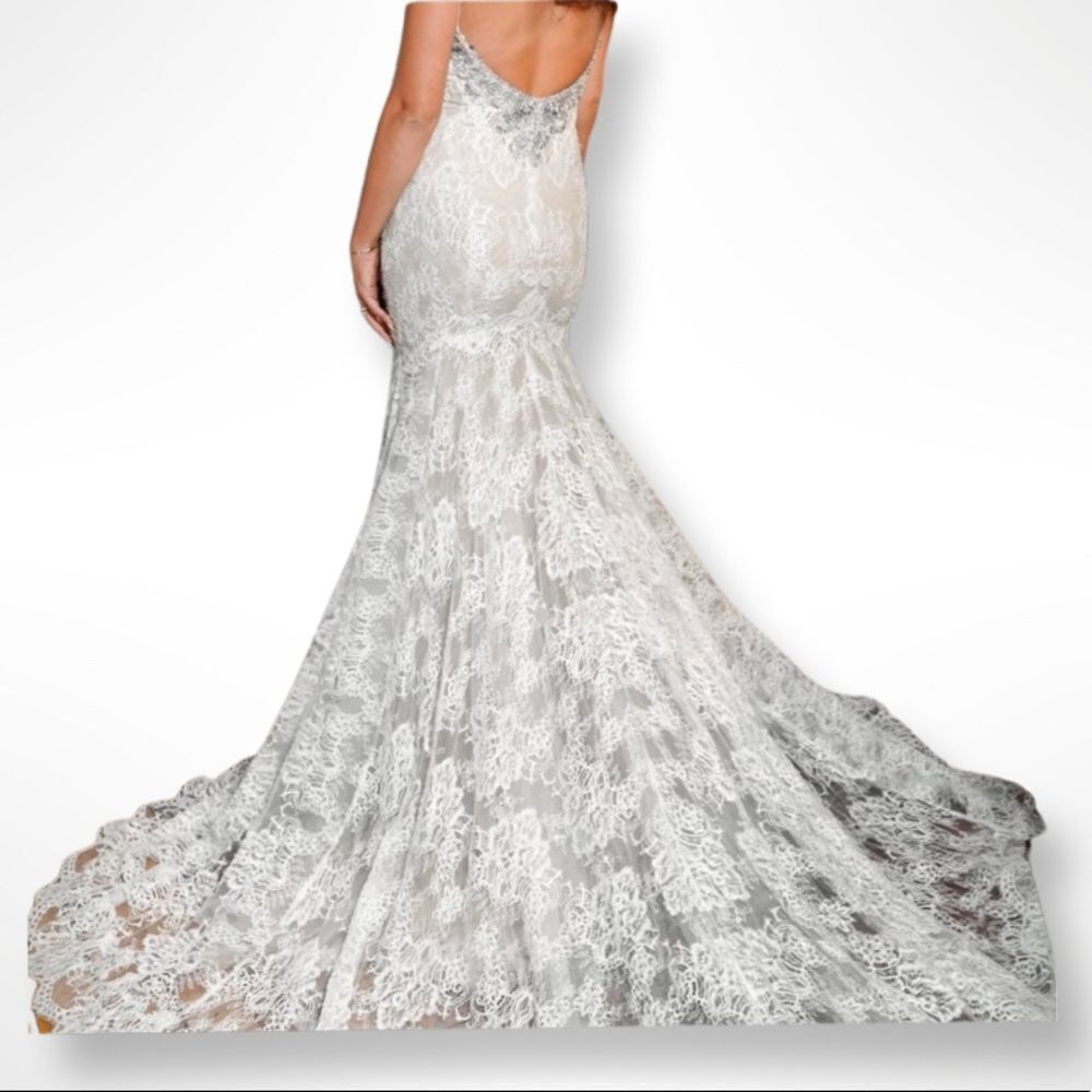 Fit & Flare Beaded Wedding Gown